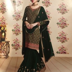 Salwar kameez shehnai gold bridal